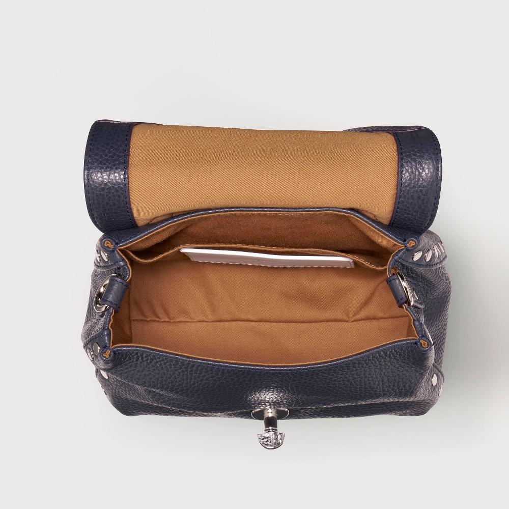 Zanellato BORSA POSTINA® BABY IN PELLE MARTELLATA DARK NAVY | Zanellato Discount Store per i nuovi prodotti