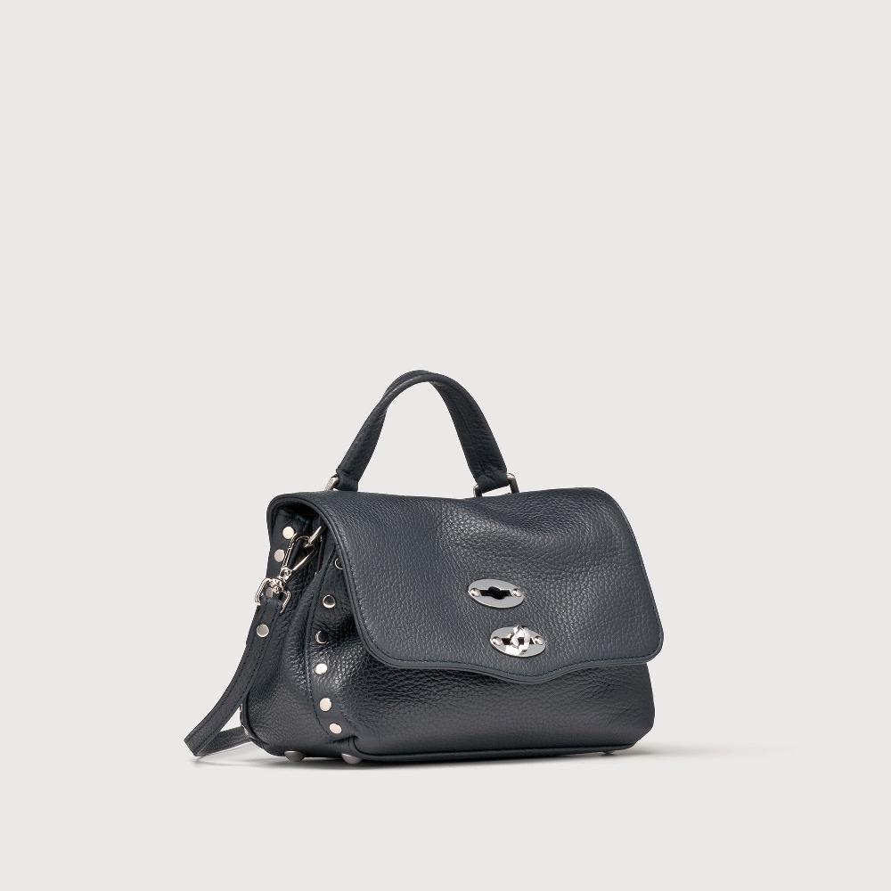 Zanellato BORSA POSTINA® BABY IN PELLE MARTELLATA DARK NAVY | Zanellato Pezzi Unici