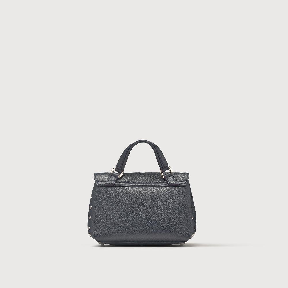 Zanellato BORSA POSTINA® BABY IN PELLE MARTELLATA DARK NAVY | Zanellato Pezzi Unici