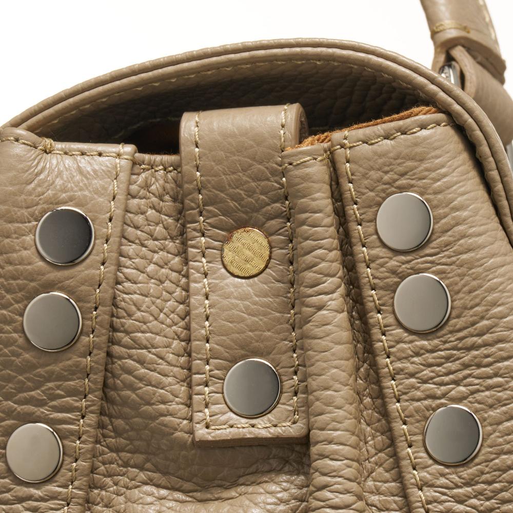 Zanellato BORSA POSTINA® MEDIUM IN PELLE MARTELLATA GREY CRETA | Zanellato Soddisfazione Garantita