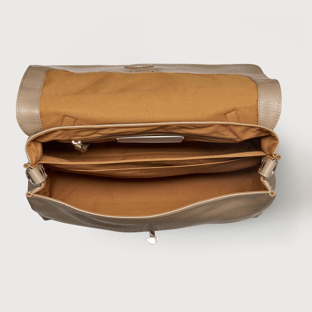 Zanellato BORSA POSTINA® MEDIUM IN PELLE MARTELLATA GREY CRETA | Zanellato Acquista Ora