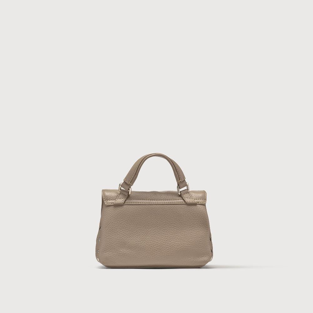 Zanellato BORSA POSTINA® BABY IN PELLE MARTELLATA GREY CRETA | Zanellato Consegna Veloce