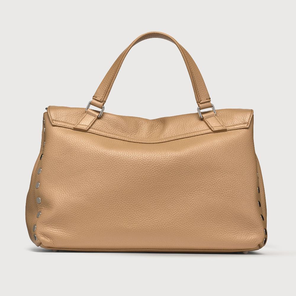 Zanellato BORSA POSTINA® MEDIUM IN PELLE MARTELLATA BROWN CAPPUCCINO | Zanellato Promozione Limitata