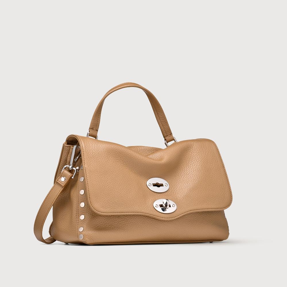 Zanellato BORSA POSTINA® SMALL IN PELLE MARTELLATA BROWN CAPPUCCINO | Zanellato In vendita