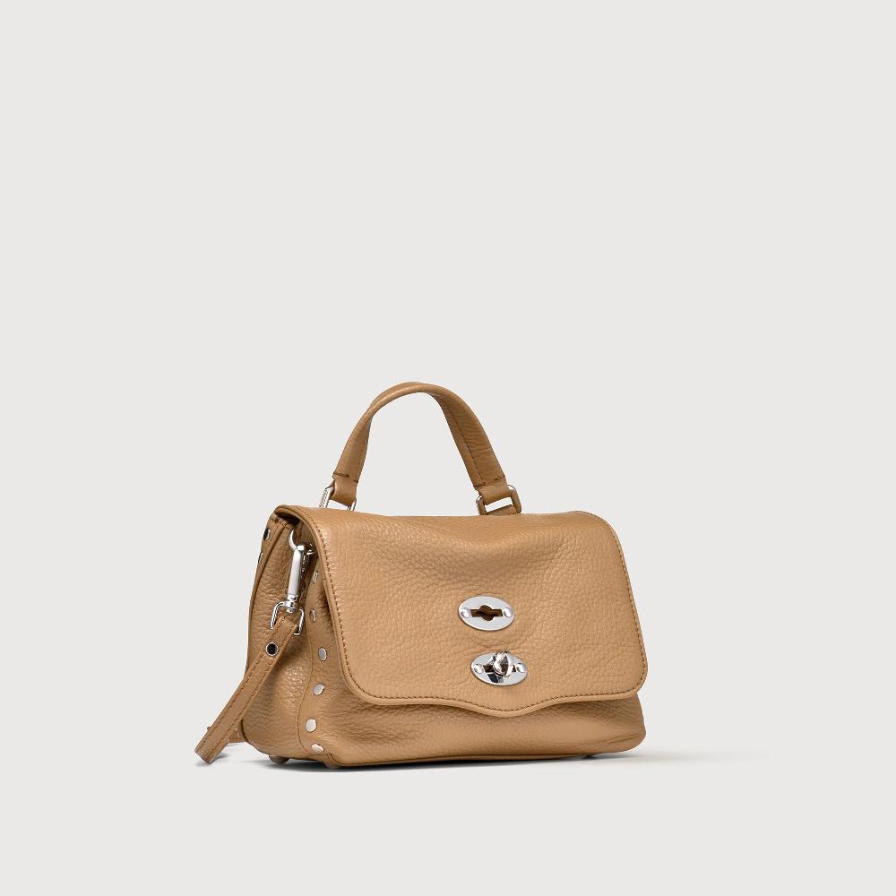 Zanellato BORSA POSTINA® BABY IN PELLE MARTELLATA BROWN CAPPUCCINO | Zanellato Affare Del Giorno