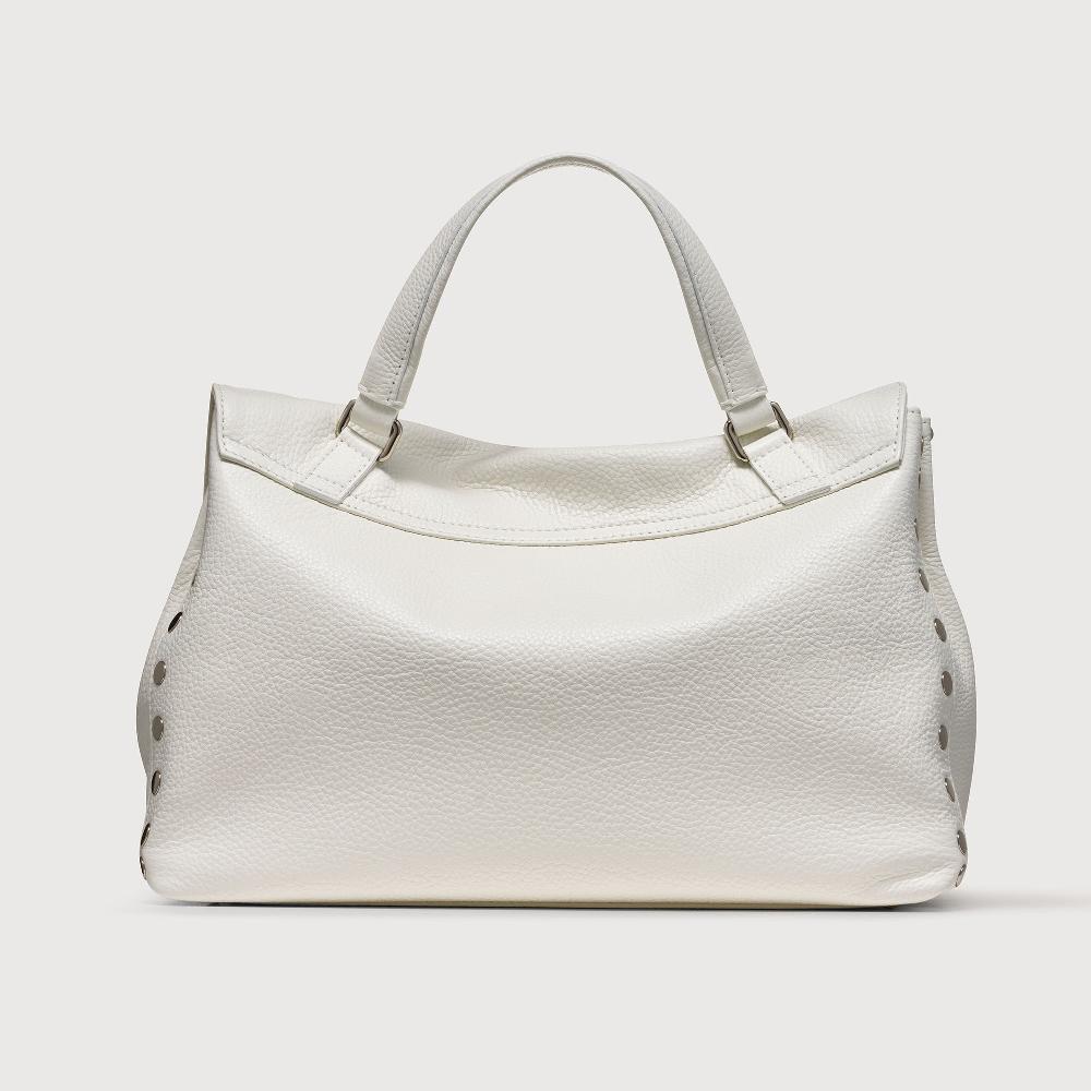 Zanellato BORSA POSTINA® MEDIUM IN PELLE MARTELLATA BIANCO LATTE | Zanellato Prezzo Ridotto