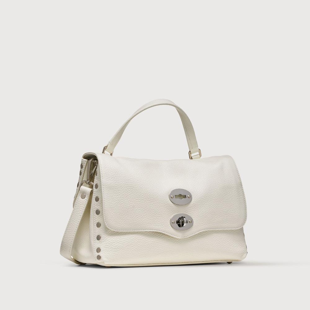 Zanellato BORSA POSTINA® SMALL IN PELLE MARTELLATA BIANCO LATTE | Zanellato Convenienza