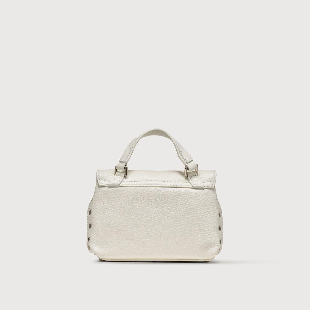 Zanellato BORSA POSTINA® BABY IN PELLE MARTELLATA BIANCO LATTE | Zanellato Presa