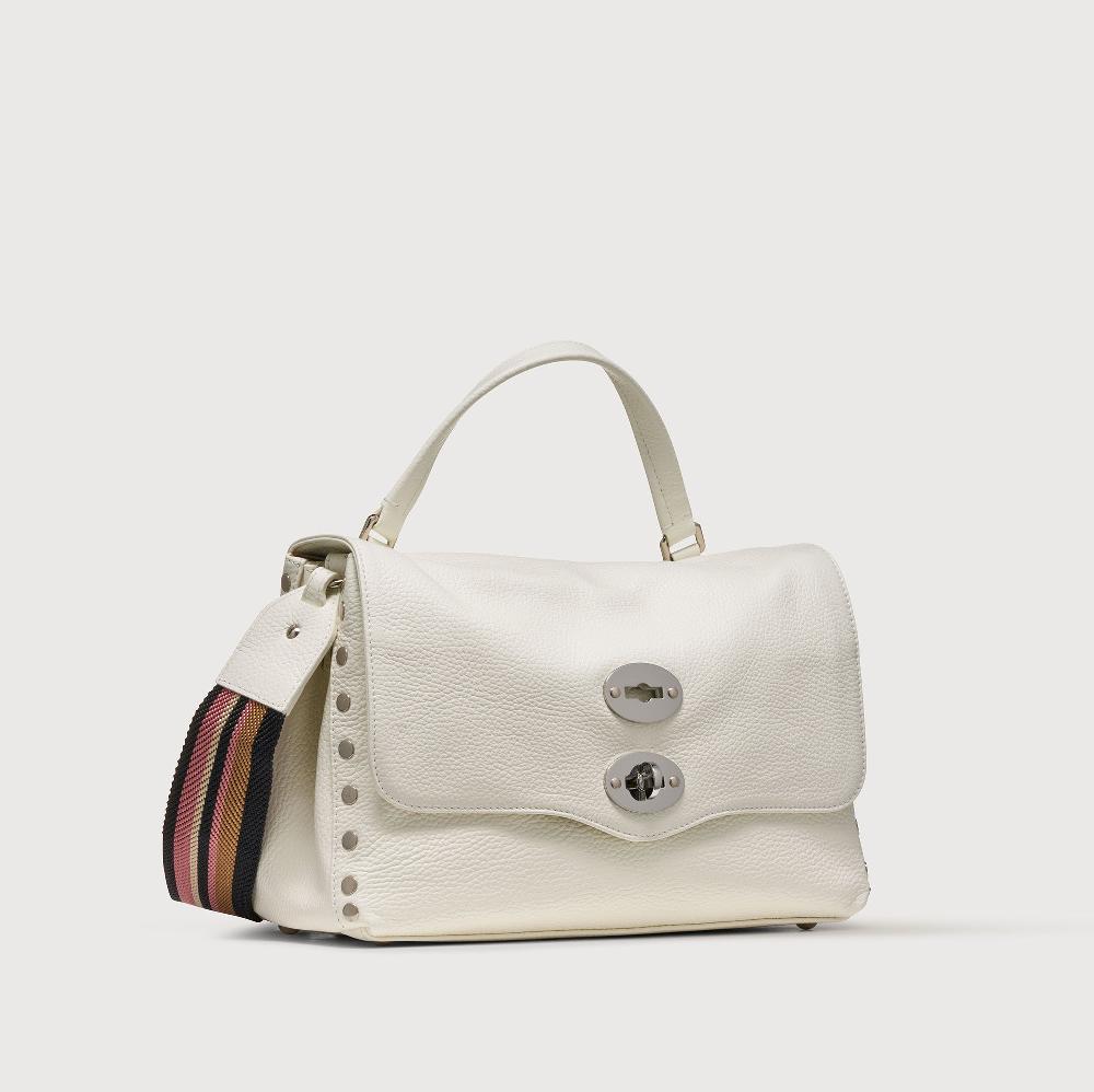 Zanellato BORSA POSTINA® SMALL IN PELLE MARTELLATA BIANCO LATTE | Zanellato Sconto