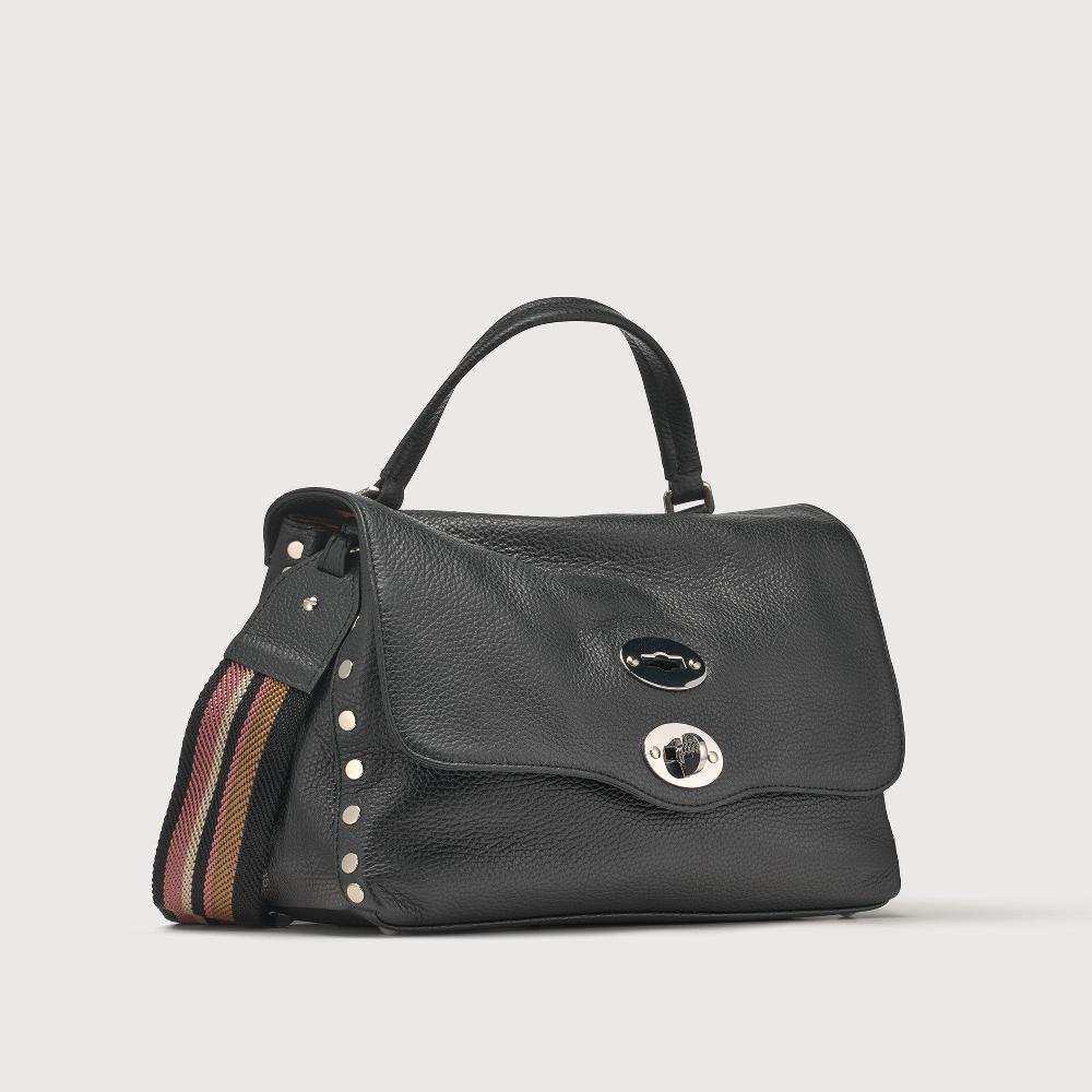 Zanellato BORSA POSTINA® SMALL IN PELLE MARTELLATA BLACK NERO | Zanellato Outlet