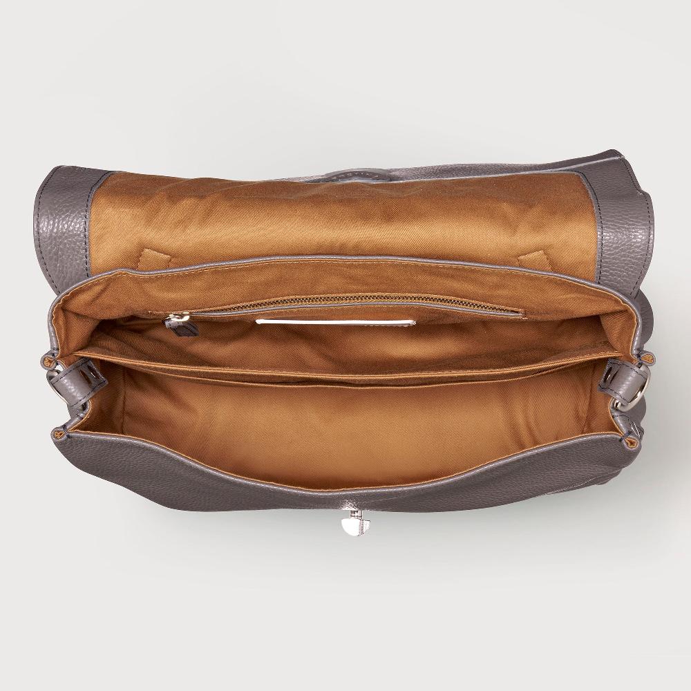Zanellato BORSA POSTINA® MEDIUM IN PELLE MARTELLATA MONTEBIANCO | Zanellato In Vendita