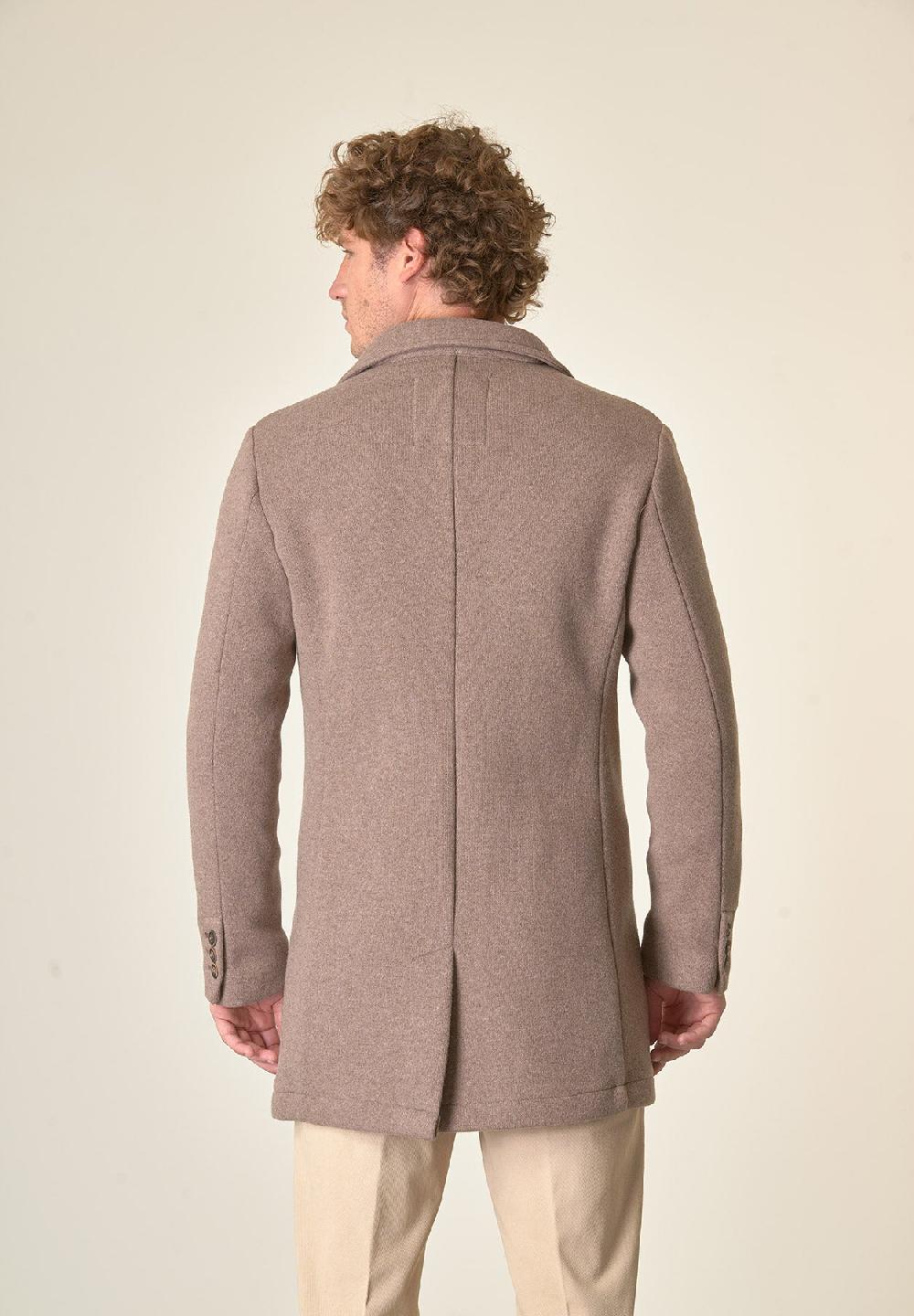 Angelico Cappotto nocciola sfoderato pettorina staccabile Vendite Flash