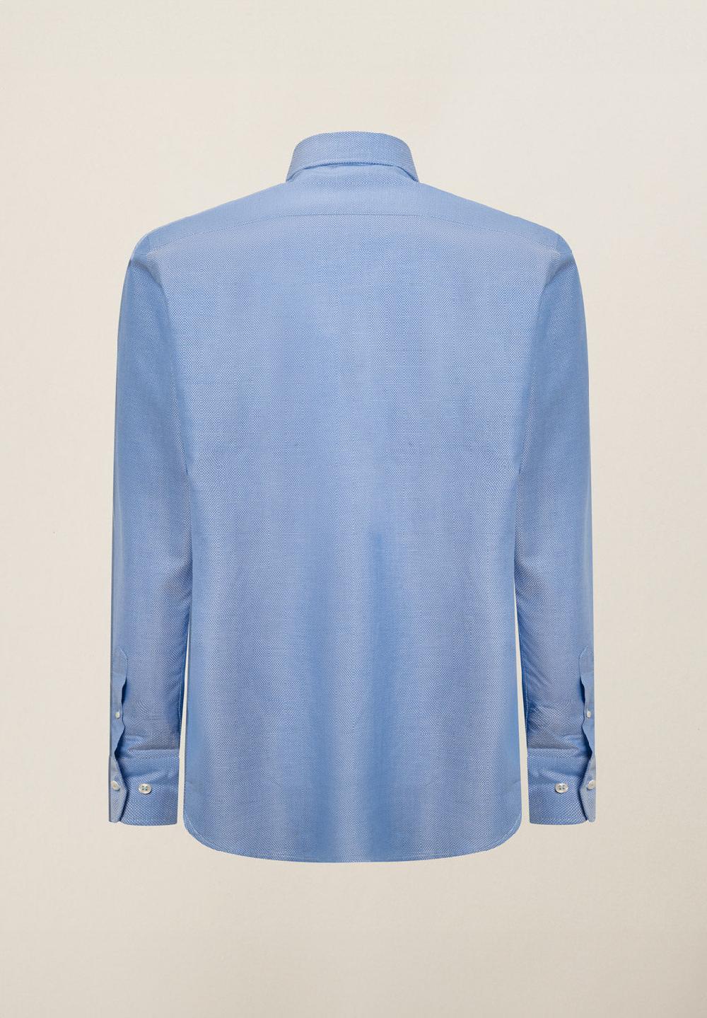 Angelico Camicia azzurro microdisegno cotone regular fit Affare Del Giorno