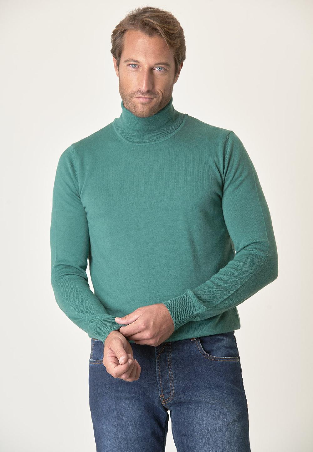 Angelico Dolcevita verde acqua lana merinos extrafine Presa