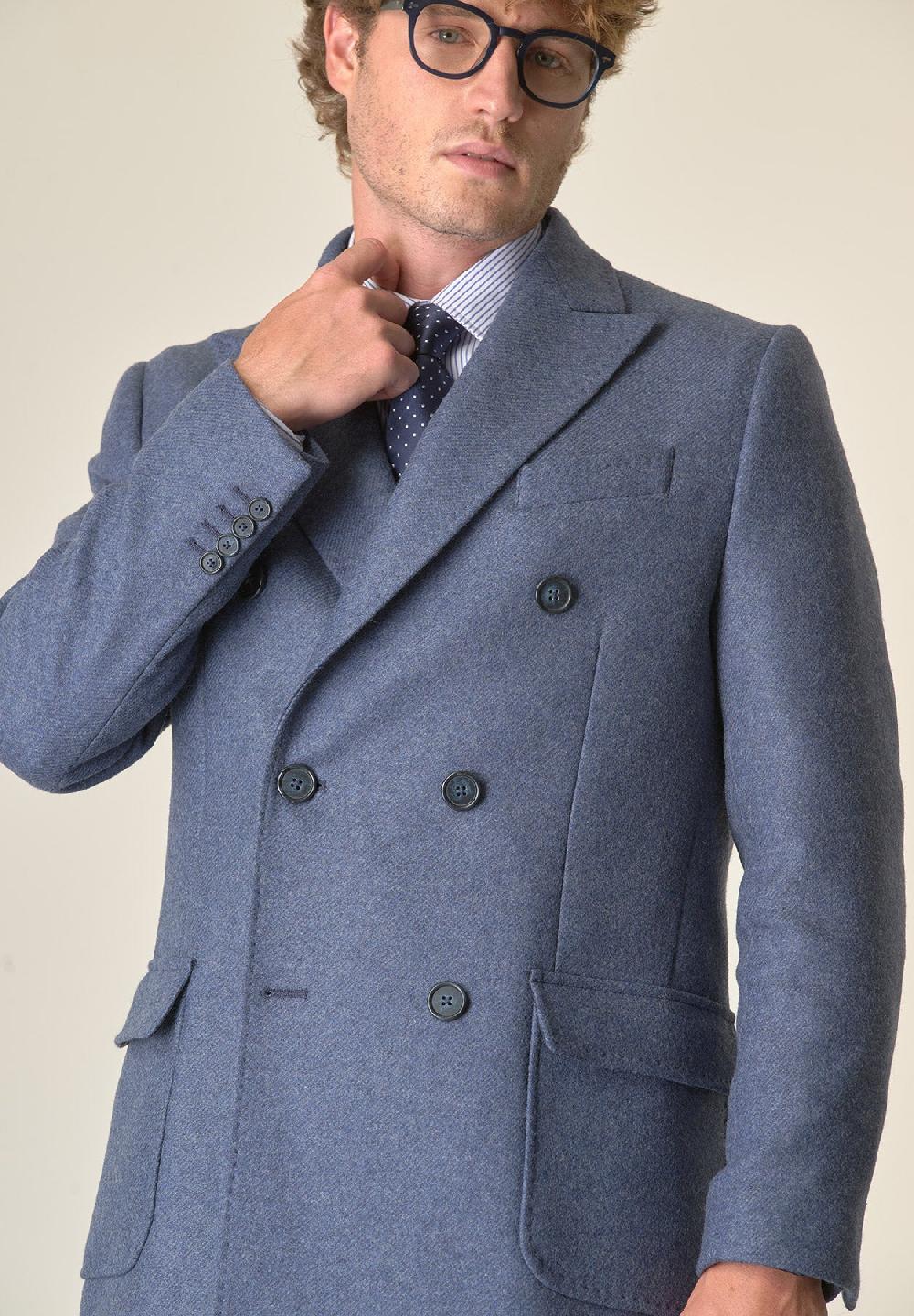 Angelico Cappotto avio doppiopetto melange Saldi