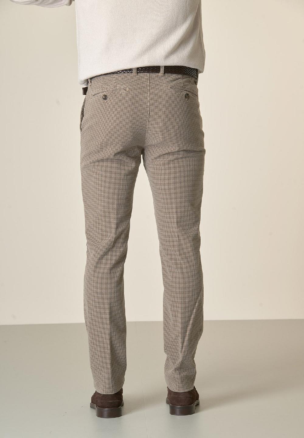 Angelico Pantalone fango fustagno Pied de Poule slim fit Negozio