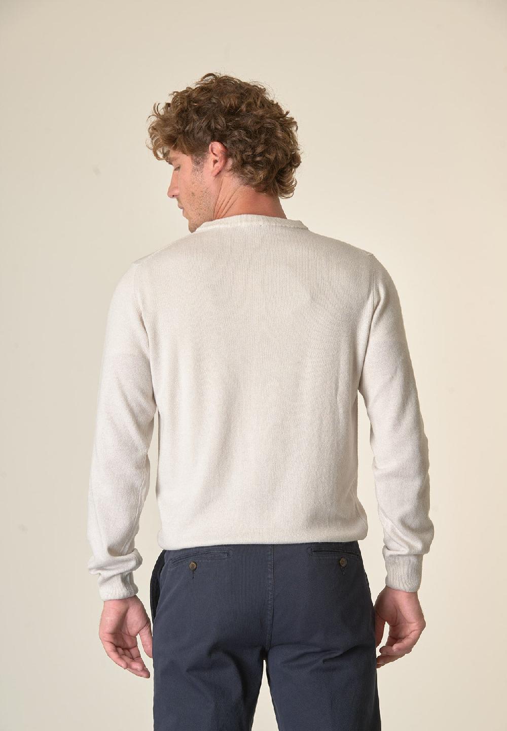 Angelico Girocollo grigio chiaro misto cashmere Promozione