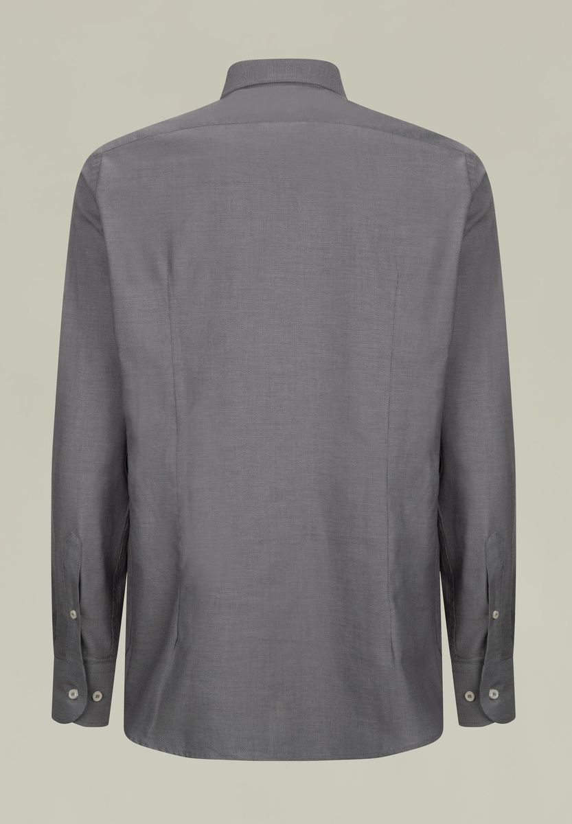 Angelico Camicia grigio scuro armatura slim Prezzo Ridotto