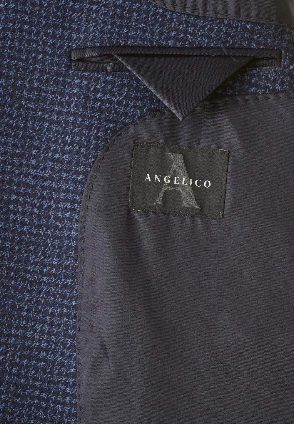 Angelico Giacca blu piedpul comfort fit corto Offerta