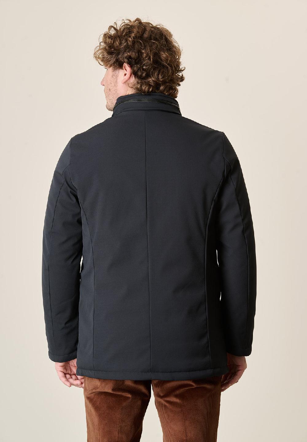 Angelico Giaccone blu field tessuto tecnico Online