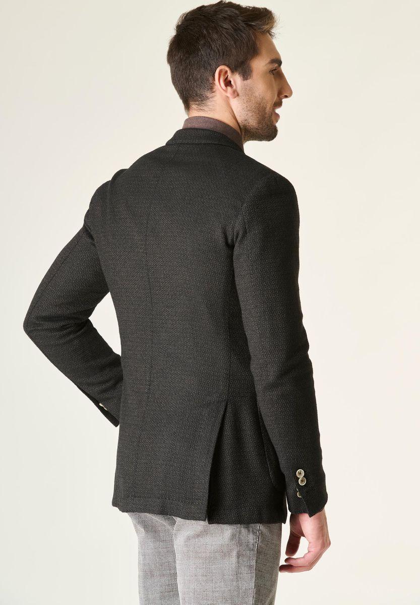 Angelico Giacca moro cotone-lana sfoderata armaturata custom Offerte