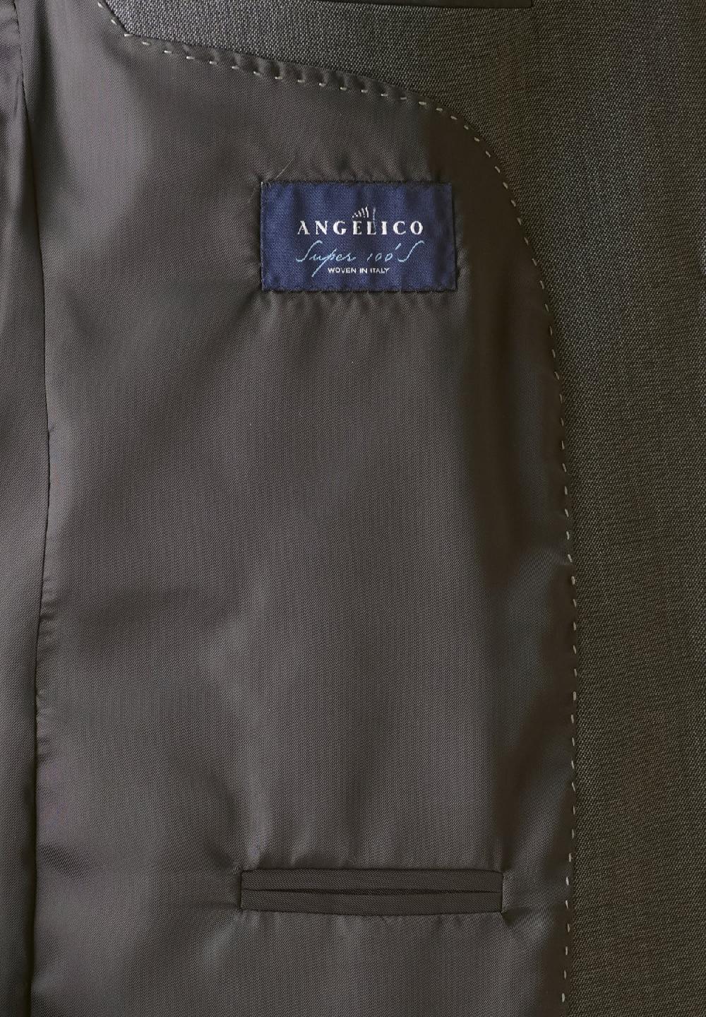 Angelico Abito grigio sallia di lana 100s comfort fit corto Fornitura limitata