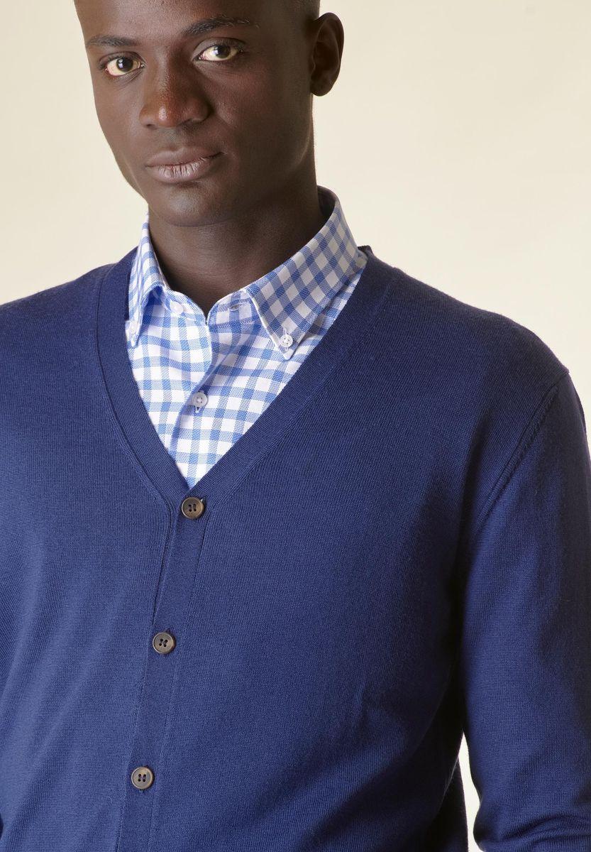 Angelico Cardigan avio bottoni merino Lana Gatto Promozione