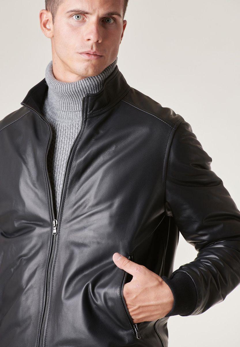 Angelico Bomber nero nappa Negozi Online