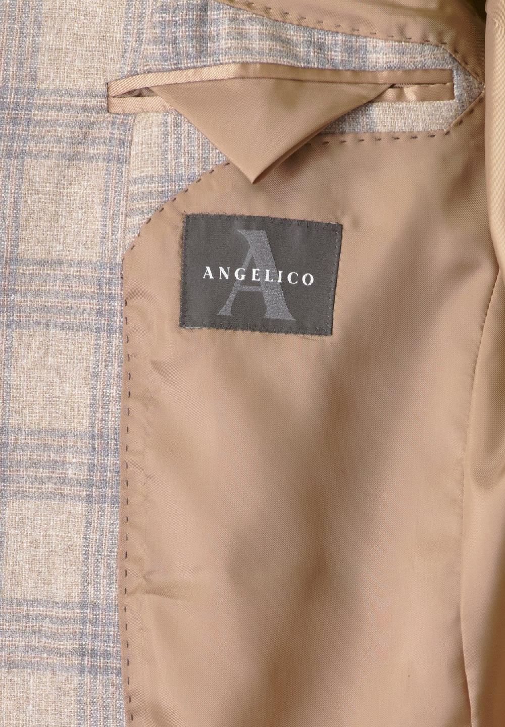 Angelico Giacca Galles naturale-grigio lana-cashmere Custom Promozione Limitata
