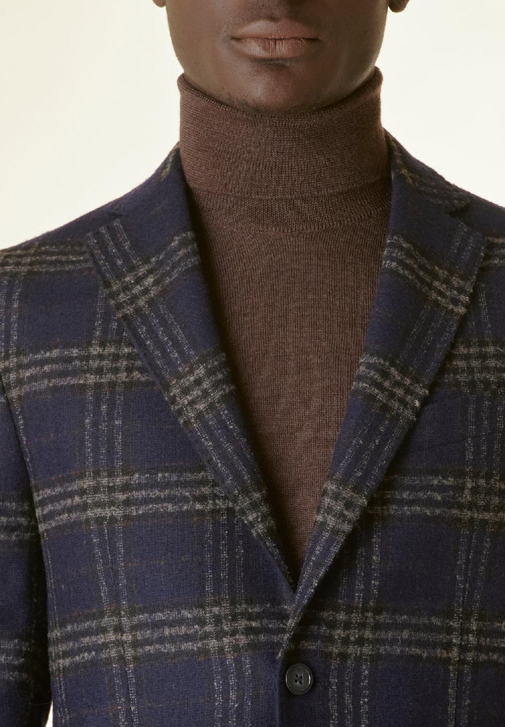 Angelico Giacca blu galles decostruita Latest fashion