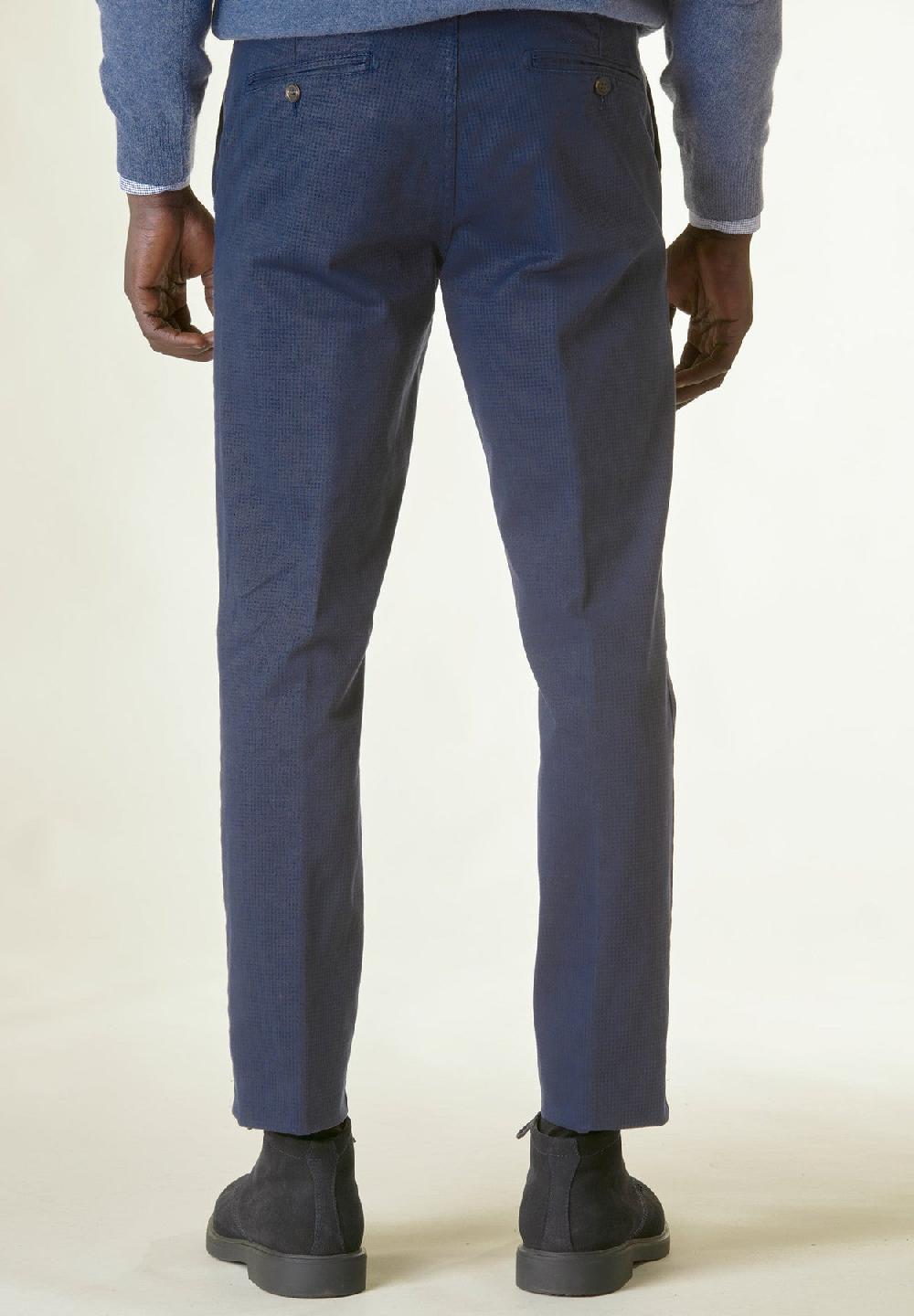Angelico Pantalone blu piedpul regular Outlet