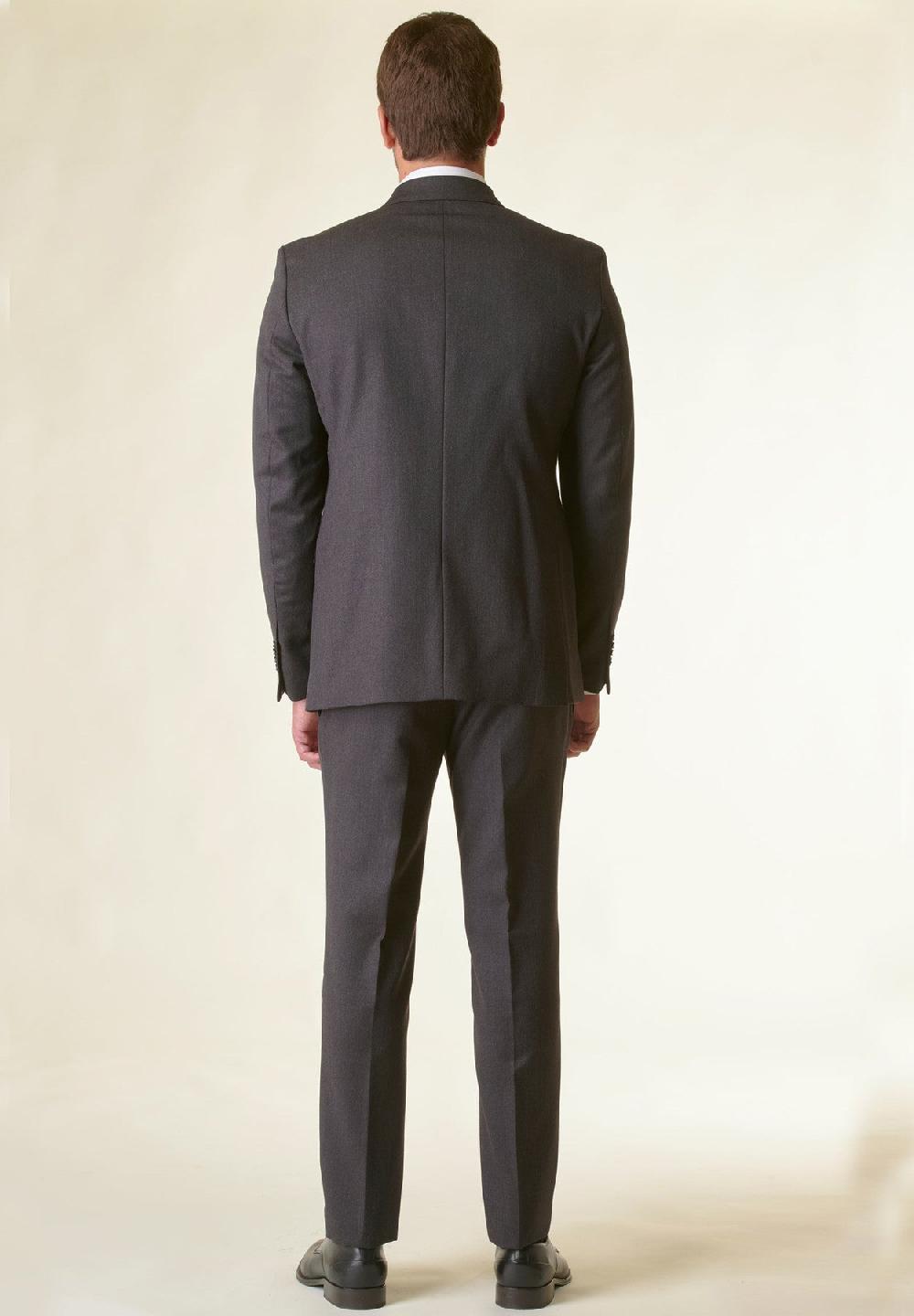 Angelico Abito antracite saglia di lana custom fit Saldi