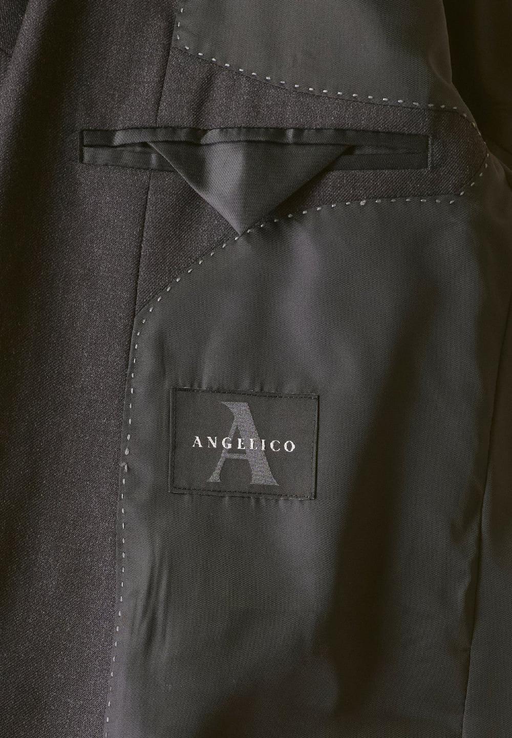 Angelico Abito antracite saglia di lana custom fit Saldi