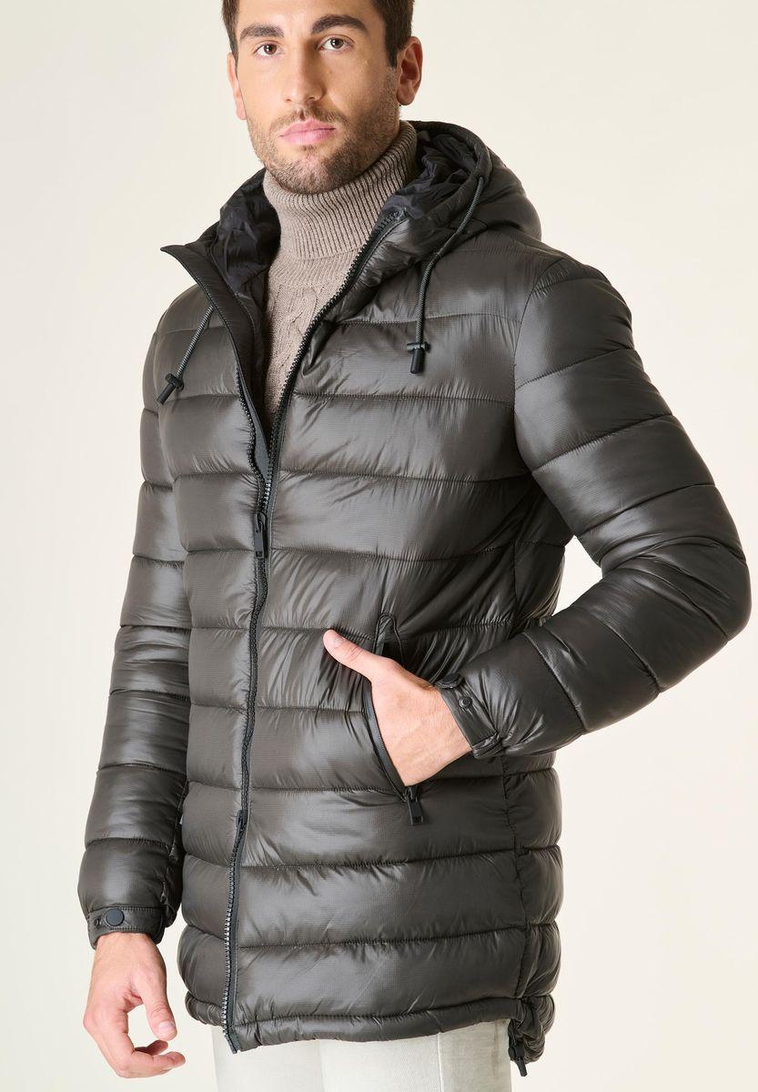 Angelico Giaccone fango lungo trapuntato cappuccio anorak I Più Venduti