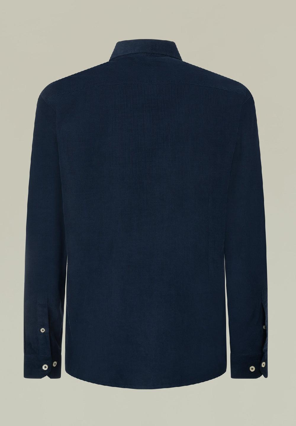 Angelico Camicia blu velluto Nuovo