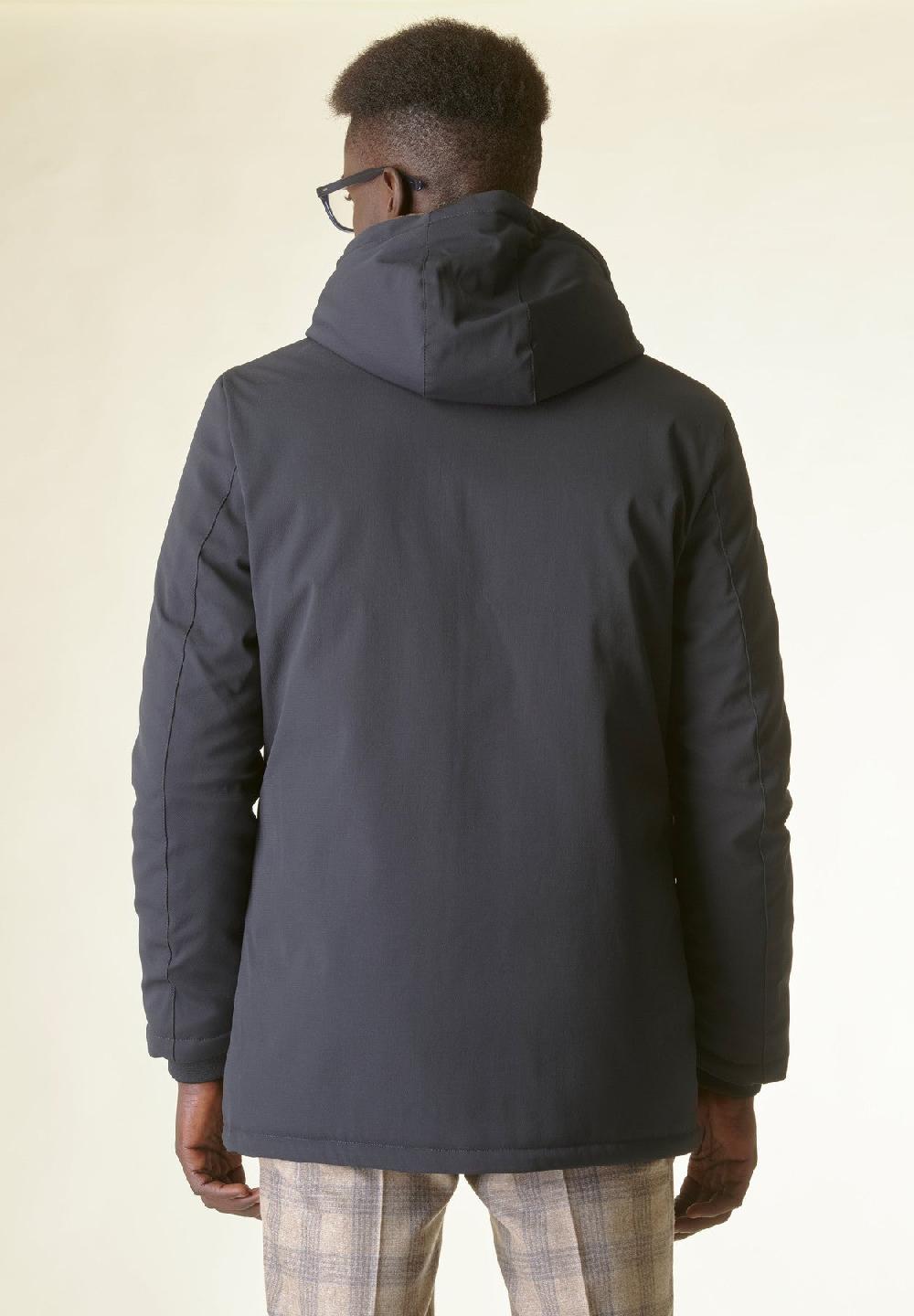 Angelico Giaccone blu con pelliccia Spedizione Gratuita