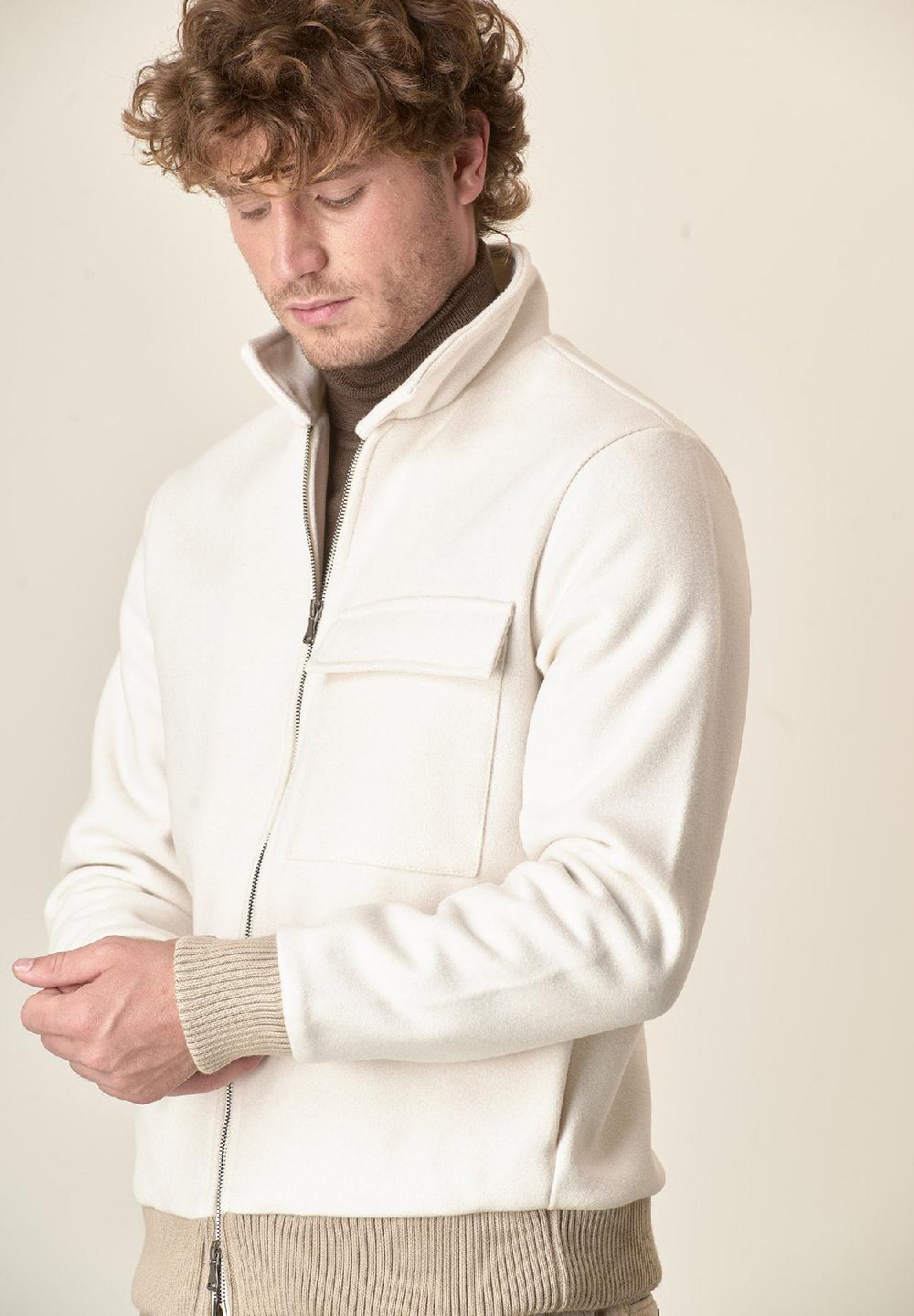 Angelico Giubbotto bomber panna Offerta