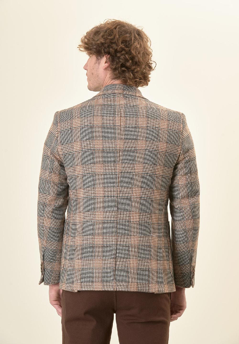 Angelico Giacca grigia Galles misto lana decostruita custom fit Saldi