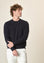 Angelico Girocollo blu puro cashmere Italy