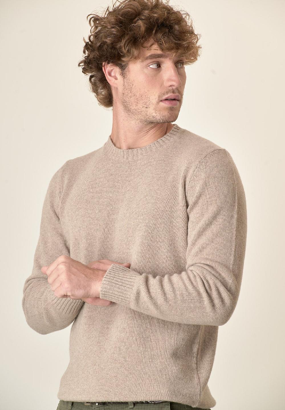 Angelico Girocollo naturale puro cashmere Sconto