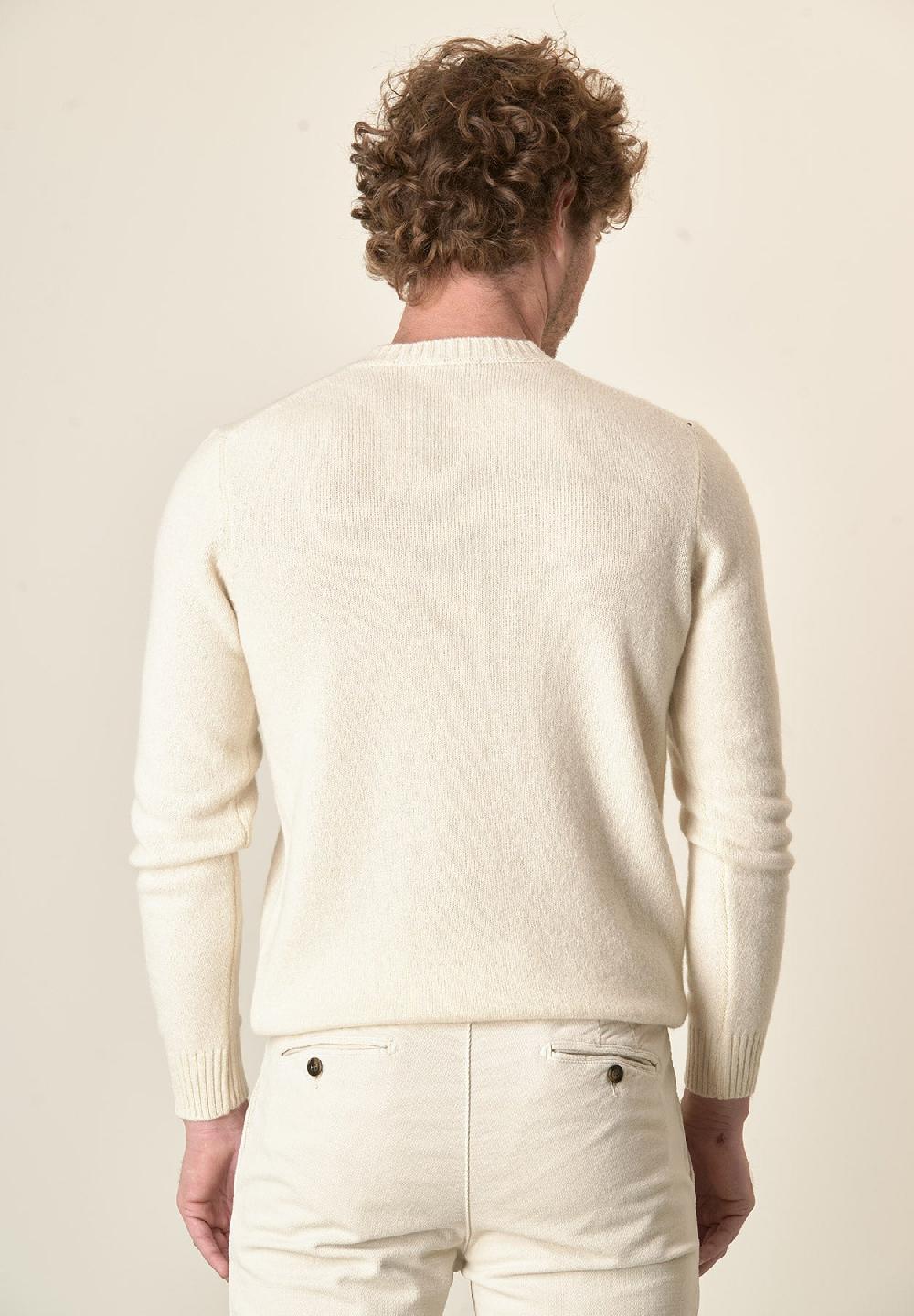 Angelico Girocollo panna puro cashmere 2025