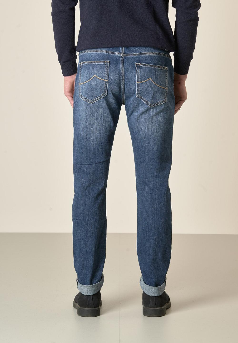 Angelico Jeans medio 5 Tasche cotone stretch slim fit Vendita