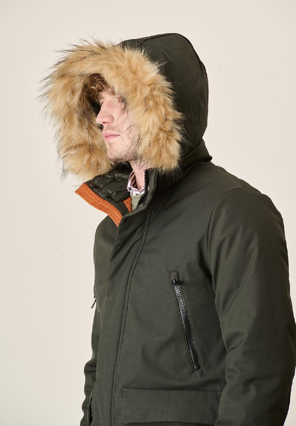 Angelico Parka verde pelliccia staccabile Acquista Ora