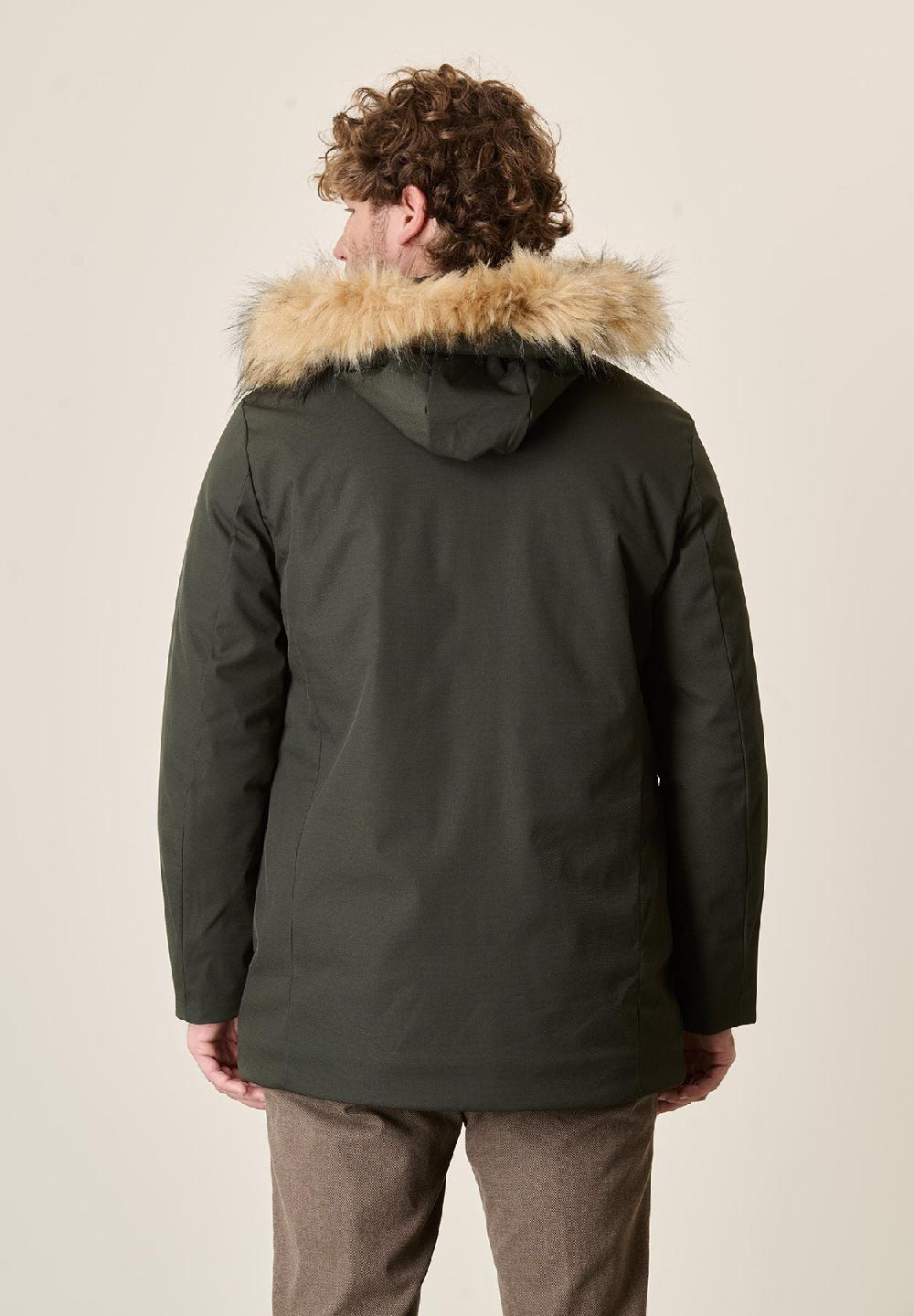 Angelico Parka verde pelliccia staccabile Acquista Ora