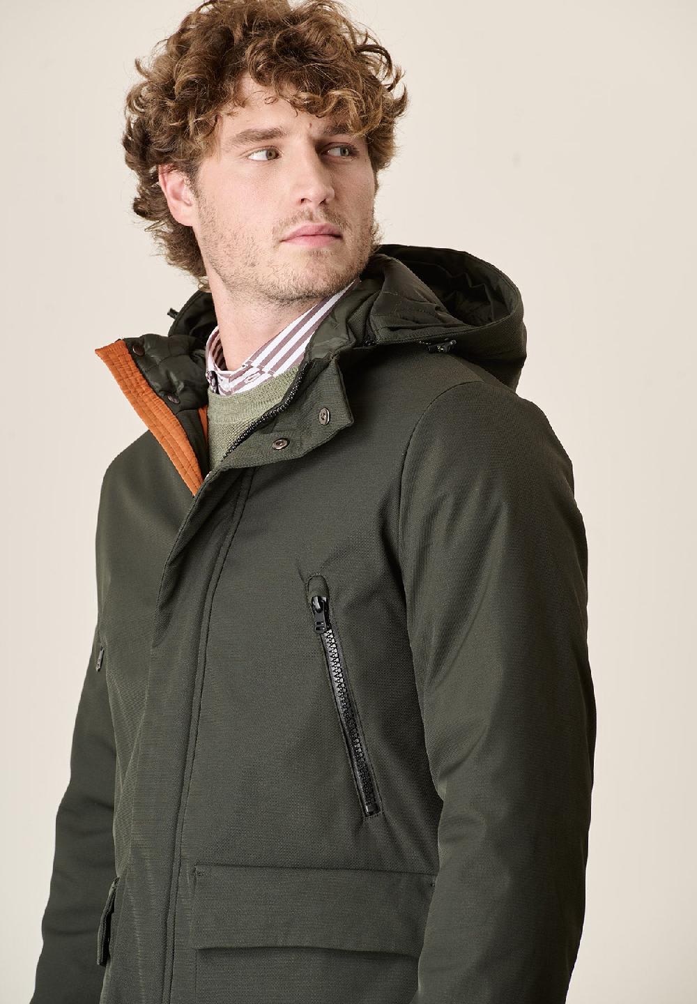 Angelico Parka verde pelliccia staccabile Acquista Ora