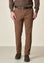 Angelico Pantalone verde militare Galles cotone stretch regular fit Shopping Online