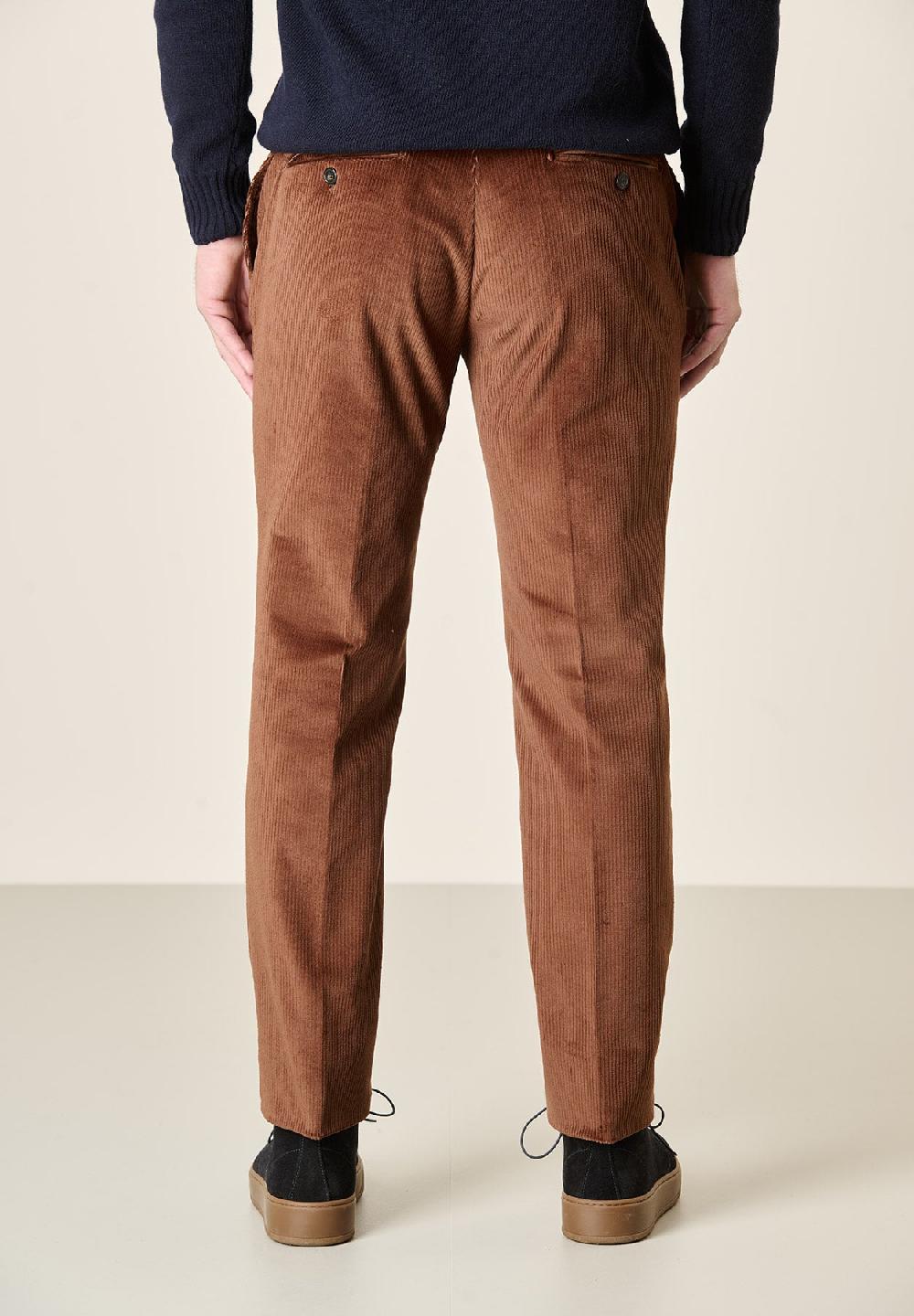 Angelico Pantalone moro velluto coste larghe custom fit Prezzo Ridotto