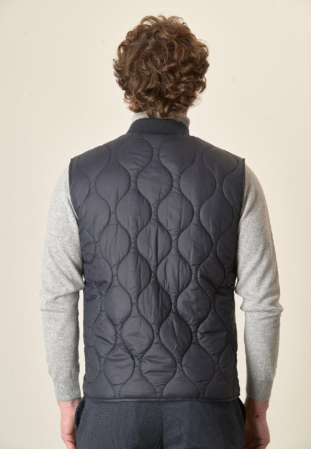 Angelico Gilet blu trapuntato In Saldo