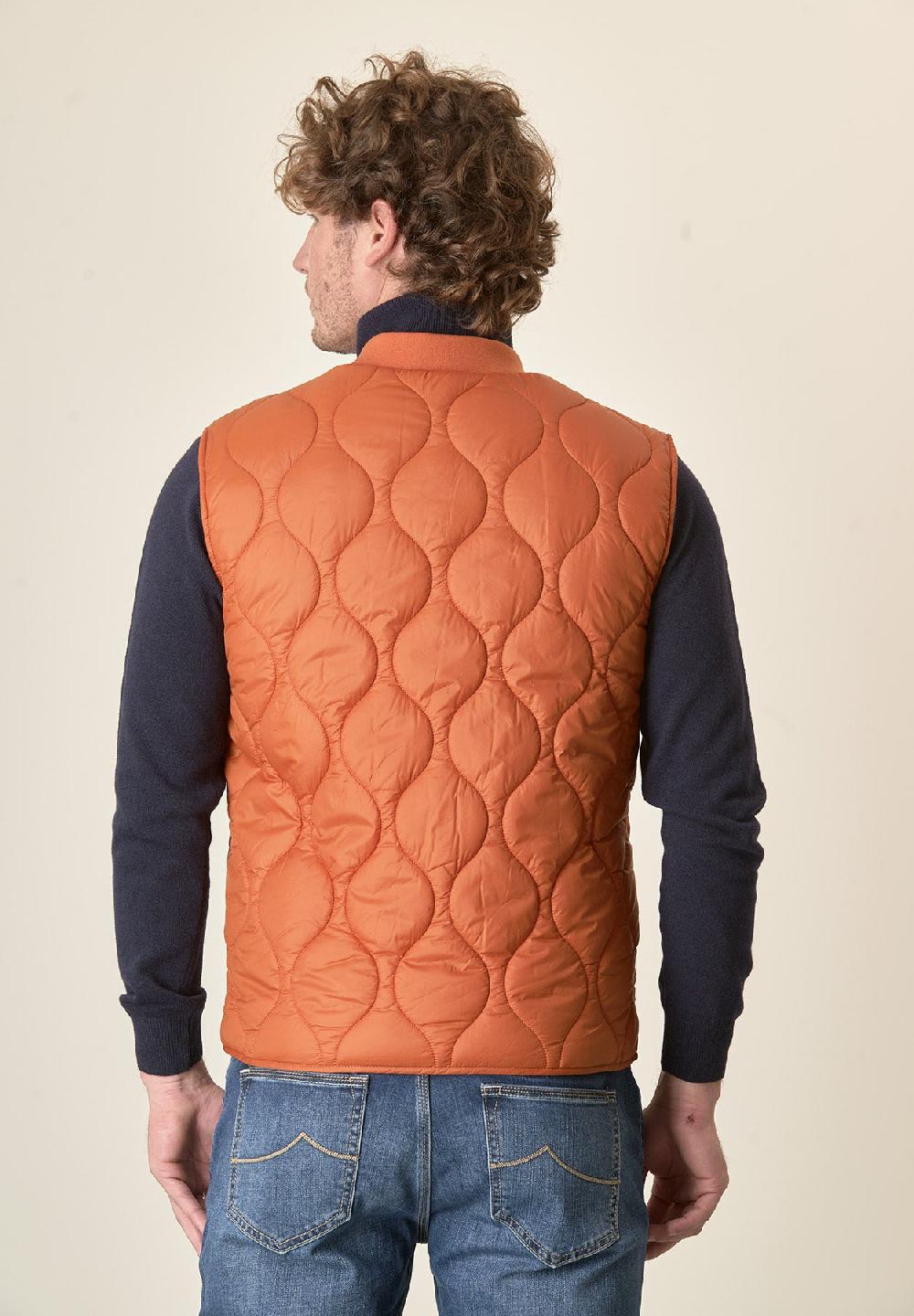 Angelico Gilet arancione trapuntato Moda