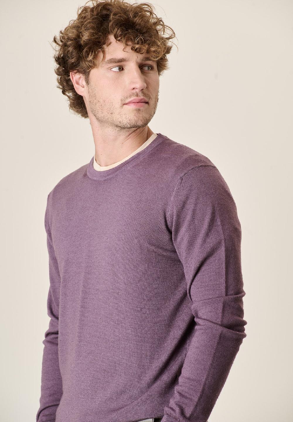 Angelico Girocollo viola lana acidata 2025
